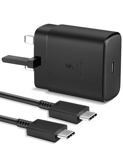 Buy 45W Fast Charger for Samsung Galaxy S23, S23+, S22, S22Ultra, S22+, S21, S20, A32, A33, A53, A73, USB C Super Fast Charger Plug with 1 m Type C Charging Cable in Saudi Arabia