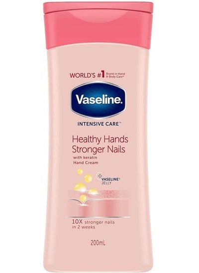 Buy Healthy Hands Stronger Nails With Keratin Hand Cream 200ml in Saudi Arabia