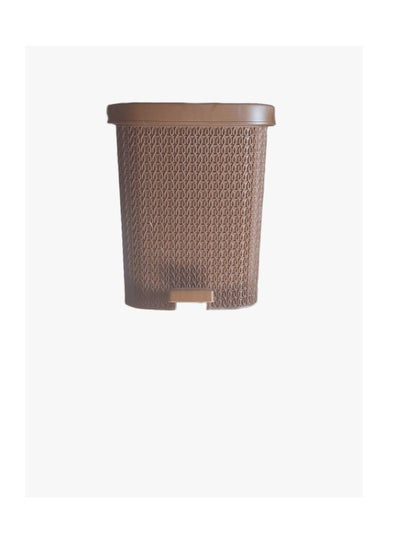 Buy Small rattan wastebasket brown with crescent and silver star 2000548 in Egypt