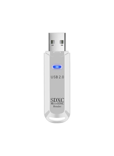 اشتري High-Speed USB 3.0 SD/TF Card Reader for Computers and Cars White USB 2.0 في السعودية