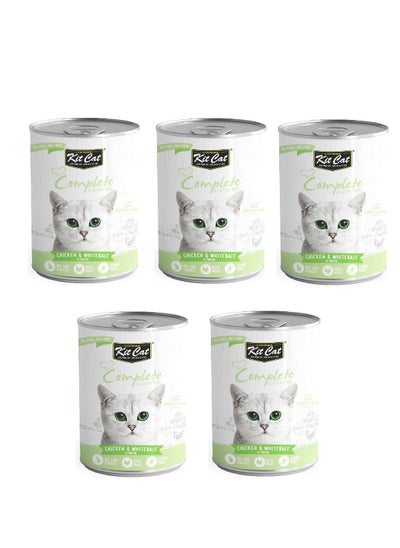 اشتري 5Pc Complete Cuisine Chicken And Whitebait In Broth Cat Wet Food 150g في الامارات