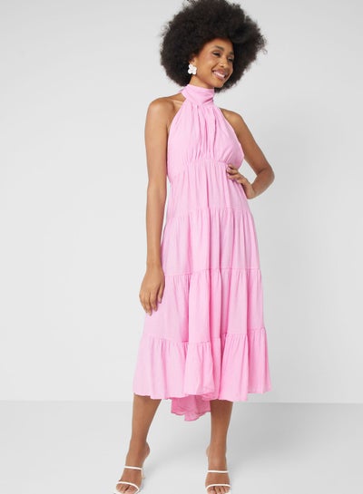 Buy Ruffle Detail Sleeveless Dress in UAE