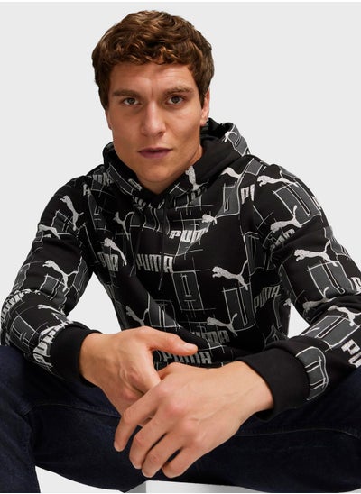 Buy Essential Lab All Over Printed Hoodie in UAE