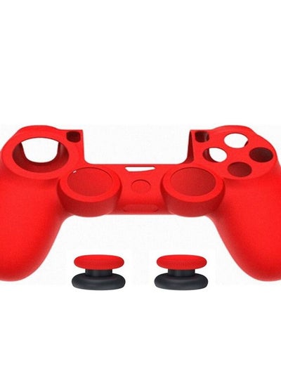 اشتري غطاء سيليكون لجهاز تحكم PS4 أحمر في مصر