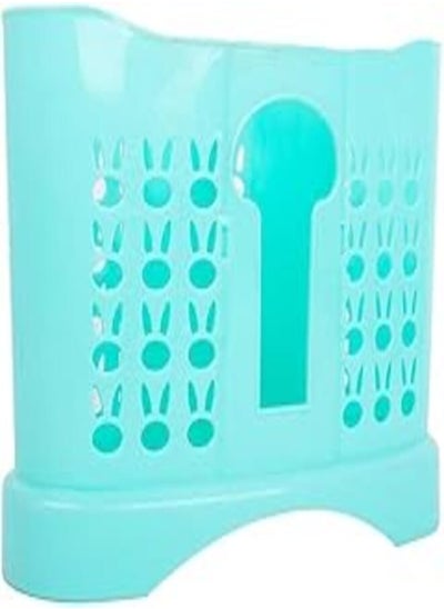 Buy Accessories Shop Plastic Spoons Strainer With Three Slots For Kitchen 19 CM - Mint Green in Egypt