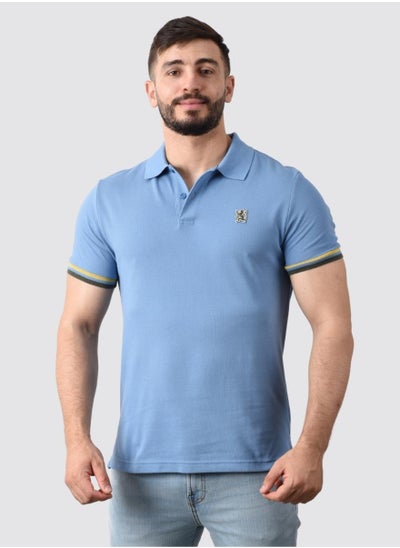 Buy Men's Performance Polo - Blue in Saudi Arabia