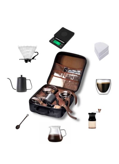 Buy Coffee Set V60 Arabic Barista Coffee Bag set of 8 Pcs V60 Set in Saudi Arabia