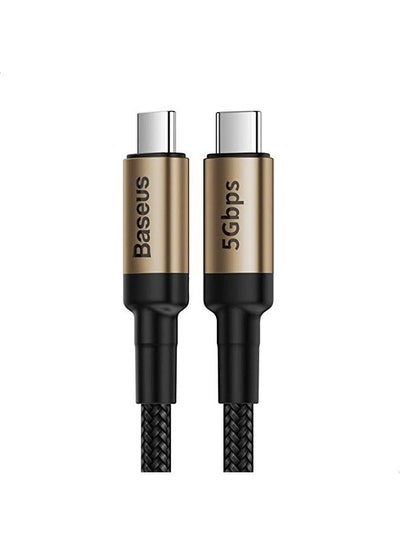 اشتري Baseus Cafule Series Type-C USB Cable, 3 A, 1 Meter - Gold and Black في مصر