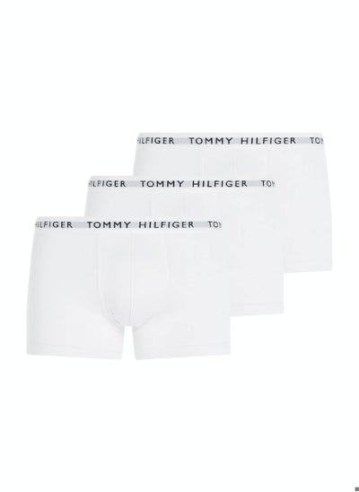 Buy Men's 3 Pack Trunks - Cotton, White in UAE