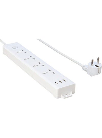 Buy Itel-Isf-1421Wu 4 Triple Output + 3 Usb Output 10A 3Meter - White in Egypt