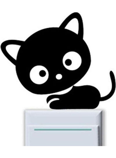 اشتري Cat Wall Sticker Decoration for the doorbell or laptop or the Switch light في مصر