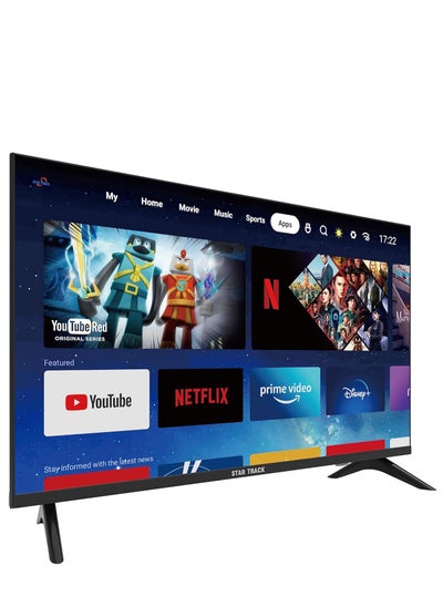 Buy LED Smart TV, HD, 55-inch, Android 13.0, A+ Screen,WiFi,Miracast,Netflix,YouTube,3 HDMI ports, 2 USB ports, 2 AV inputs,1Cat6 & Stereo With Dual Speakers,Built-in Receiver For NileSat,ARABSAT,& More. in UAE