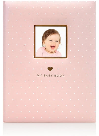 Buy Little Blossoms Baby Keepsake Book Baby Photo Album Baby Girl Memory Book Pink Polka Dot in Saudi Arabia