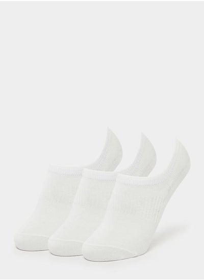 Buy Set of 3 - Solid No Show Socks in Saudi Arabia