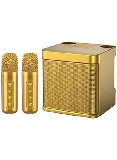 Buy YS-203 Professional Portable 100W Dual Microphone Bluetooth Smart Speaker External Karaoke Equipment in UAE