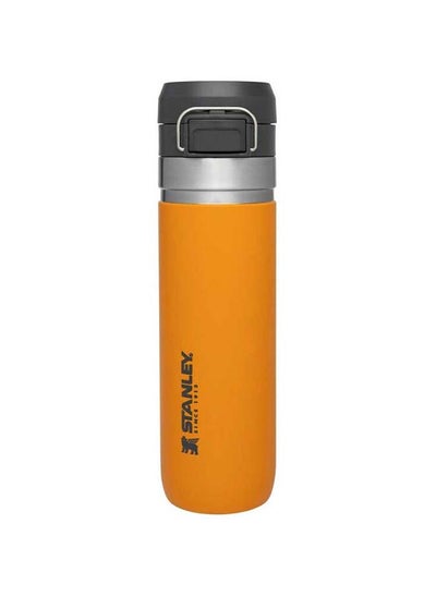 اشتري Quick Flip Water Bottle .71L / 24OZ Saffron – Leakproof | Stainless Steel Water Bottle | Push Button Locking Lid | BPA FREE | Cup Holder Compatible | Dishwasher safe | Lifetime Warranty في الامارات