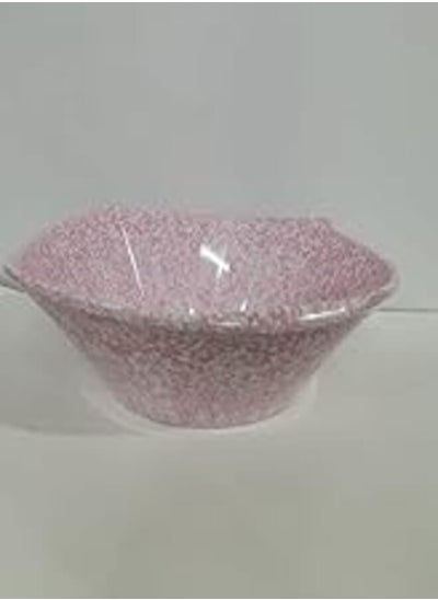 Buy Pure 136188 melamine granite square salad bowl for home, hotel and restaurant - pink in Egypt