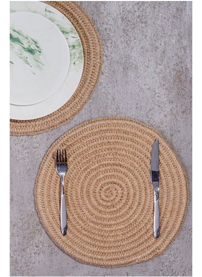 Buy 4-Piece Round Woven Placemats in Egypt