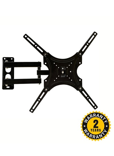 اشتري Full Motion TV Wall Mount Bracket TV Mount Fits most for 14 to 55 inch LCD LED TV screens  Tilt TV Stand Holder Up To  110Lbs (50Kg) Loading Capacity Black JOYSAT JS-117B في الامارات