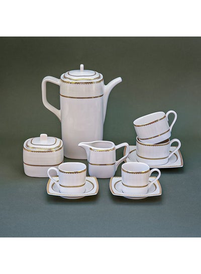 Buy Porcelain Elizabeth T-shaped Coffee And Tea Set, 29 Pieces in Egypt