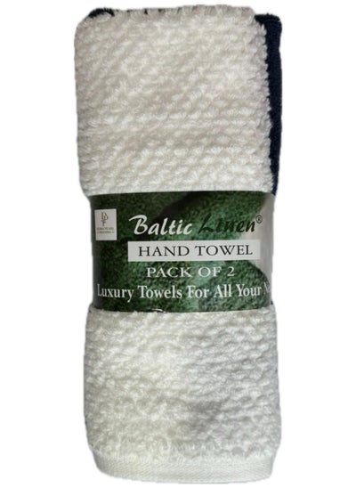 Buy 2 Pieces Hand Towel Assorted Colour Home Use Gym Use Kitchen Use Multipurpose 350 Grams in UAE