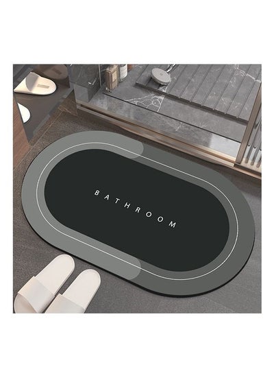 Buy Super Absorbent Soft Floor Carpet Slip-Resistant Bathing Room Rug, Diatom Mud Microfiber Bath Mat, Strong Quick-Drying, Easy to Clean in UAE