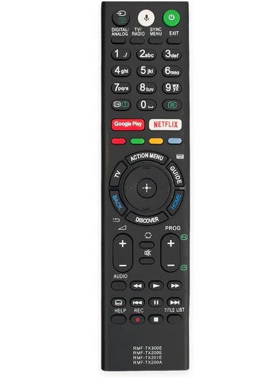 Buy RMF-TX300E RMF-TX200E RMF-TX201E RMF-TX200A Voice Remote Control Fit for for Sony Smart LED TV KD-49XE8096, KD-49XE8396, KD-55XE8096, KD-55XE8396, KD-43XE8096, KD-43XE8396, KD-49XE8005, KD-49XE8077 in UAE