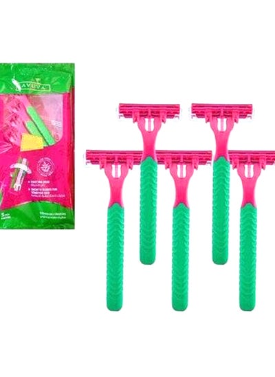 اشتري Avuva Soft Women's Razor Pack of 4+1 في مصر