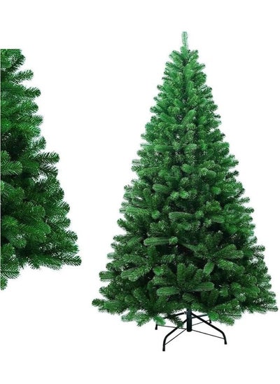 Buy Artificial Tree Holiday Tree Flocked Artificial Tree Spruce Whole Tree with PVC Branch Tips & Metal Stand Suitable for Home Office Party New Year Decoration (C) in UAE