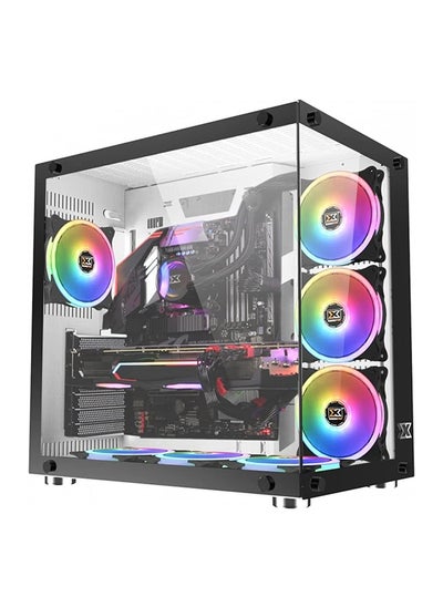 Buy Gaming PC Nanotech Computer Desktop – Intel Core i9-11900K 3.5GHz, NVIDIA GeForce GTX3080 10GB, 16GB DDR4-3200 RGB RAM, 1TB HDD, 500GB NVMe SSD, Windows 10 in UAE