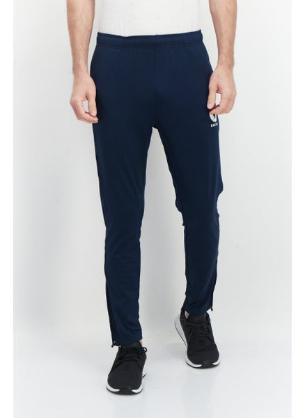 Buy Men Sportswear Fit Training Track Pants, Navy Blue in UAE