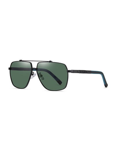 Buy Al-Mg Metal Frame Pilot Sunglasses UV Protection Green in Saudi Arabia