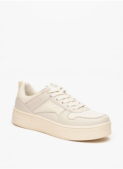 Buy Women's Panelled Lace-Up Sneakers in Saudi Arabia