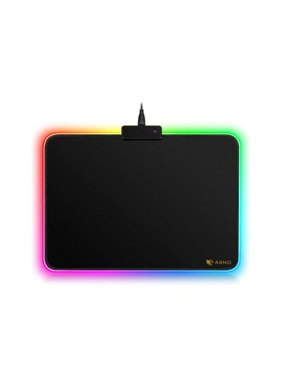 Buy Led Gaming Mouse Pad - Comfortable RGB Lighting Big Hard Computer Mice Mat for Gamer, Waterproof (250×350×4mm) in UAE