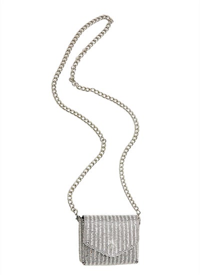 اشتري Rhinestone Flap Top Crossbody Bag في مصر