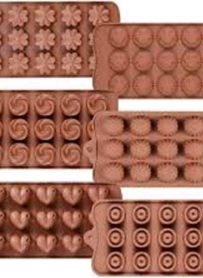 Buy Reusable silicone chocolate molds, various shapes in Egypt