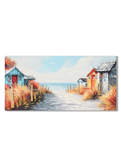 Buy Rabat Murano Venice Promenade Canvas Wall Art Elegant And Scenic Design Perfect For Home Office Living Room Decor Captures The Charm Of Venice 60X120X3Cm in UAE