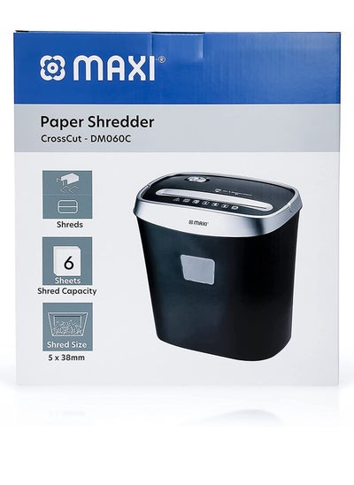 اشتري Maxi Crosscut Shredder 6 Sheet Capacity في الامارات