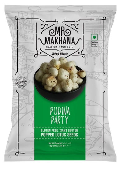 Buy Pudina Party Popped Lotus Seeds 75 Grams in UAE