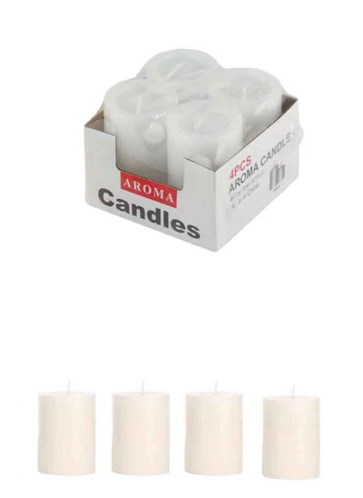 Buy Set of 4 candle blocks 6*4 cm in Saudi Arabia