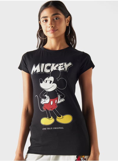 اشتري Mickey Mouse Print T-Shirt في الامارات