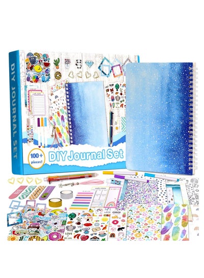 Buy DIY Journal Set for Teen Girl Gifts, 100PCS+ Personalized Diary Stuff Birthday Gift Ideas, Kids Scrapbook Kit(Starry Sky Set) in Saudi Arabia