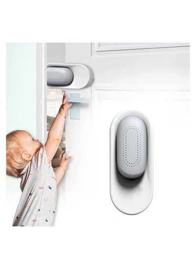 اشتري Door Finger Guard, Child Finger Pinch Guard Self Adhesive Rotating, Baby Anti-Pinch Child Safety Finger Door Guard, Silicone Child Proof Door Finger Pinch Guard Door Stopper for Kid (1Pcs) في الامارات