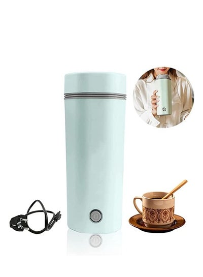 Buy Portable Electric Kettle, Small 350ml Small Electric Kettle, Mini Thermos with Auto Shut-Off for Milk, Coffee, Tea (Green) in Saudi Arabia