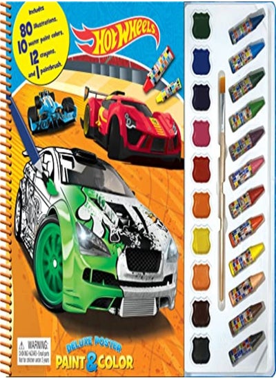 Buy MATTEL HOT WHEELS DELUXE POSTER PAINT & COLOR in UAE