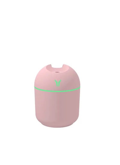 Buy Mini 250ml Tank Ultrasonic Humidifier with USB and Perfume Diffuser, Essential Electric Air Humidifier for Aromatherapy Oil Diffuser with LED Light in 7 Colors, Assorted Colors in Egypt