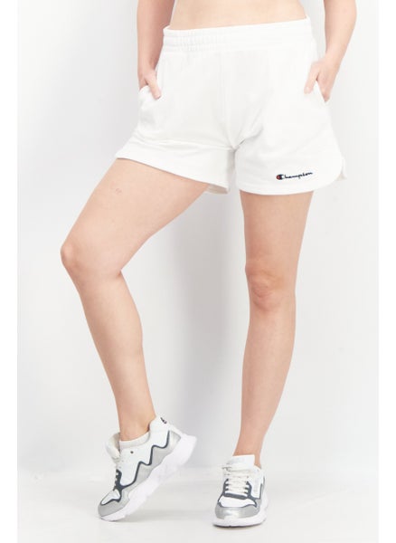 اشتري Women Sportswear Brand Logo Outdoor Shorts, White في الامارات