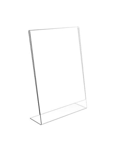 Buy Acrylic Sign Holder L-Type A4 (210 x 297mm) in UAE