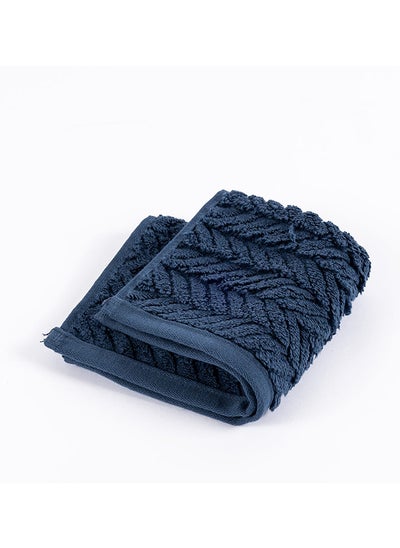 اشتري Damaris Wash Towel, Dark Denim - 550 GSM, 30x30 cm في الامارات