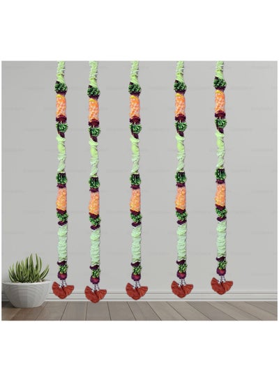 Buy Pack of 5 Decorative swag | 5 feet long | for door and wall decor in UAE